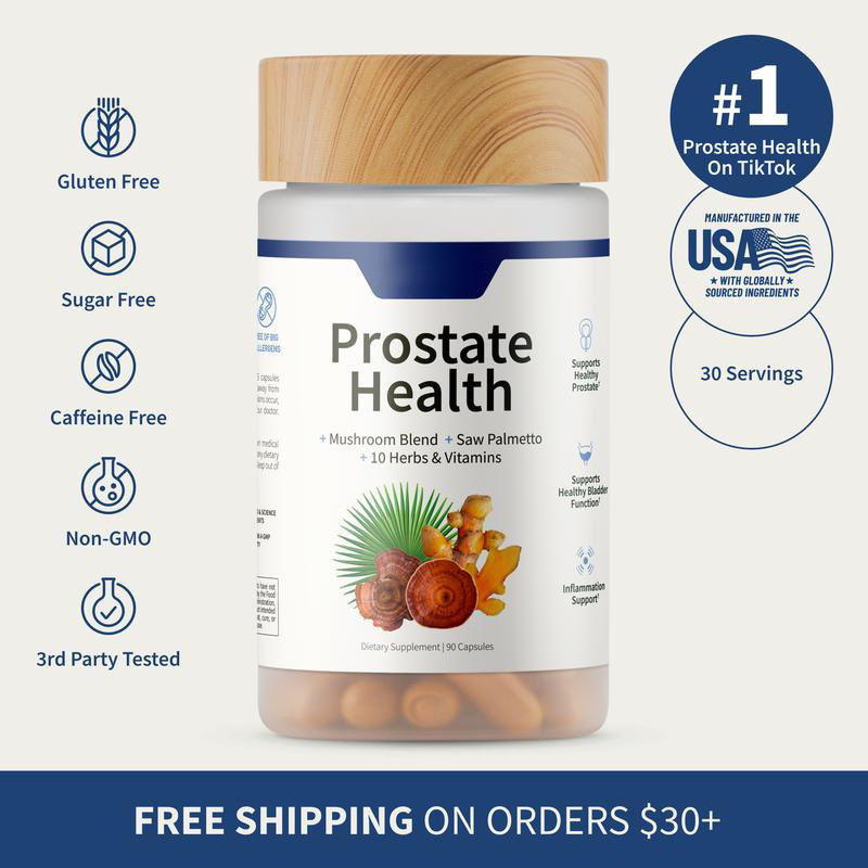 Supplements Nitric Oxide Booster + Prostate Health Supplements for Men, Circulation, Stamina & Urinary Support, L-Citrulline, L-Arginine, Saw Palmetto for Men, Caffeine-Free, 60 + 90 Capsules